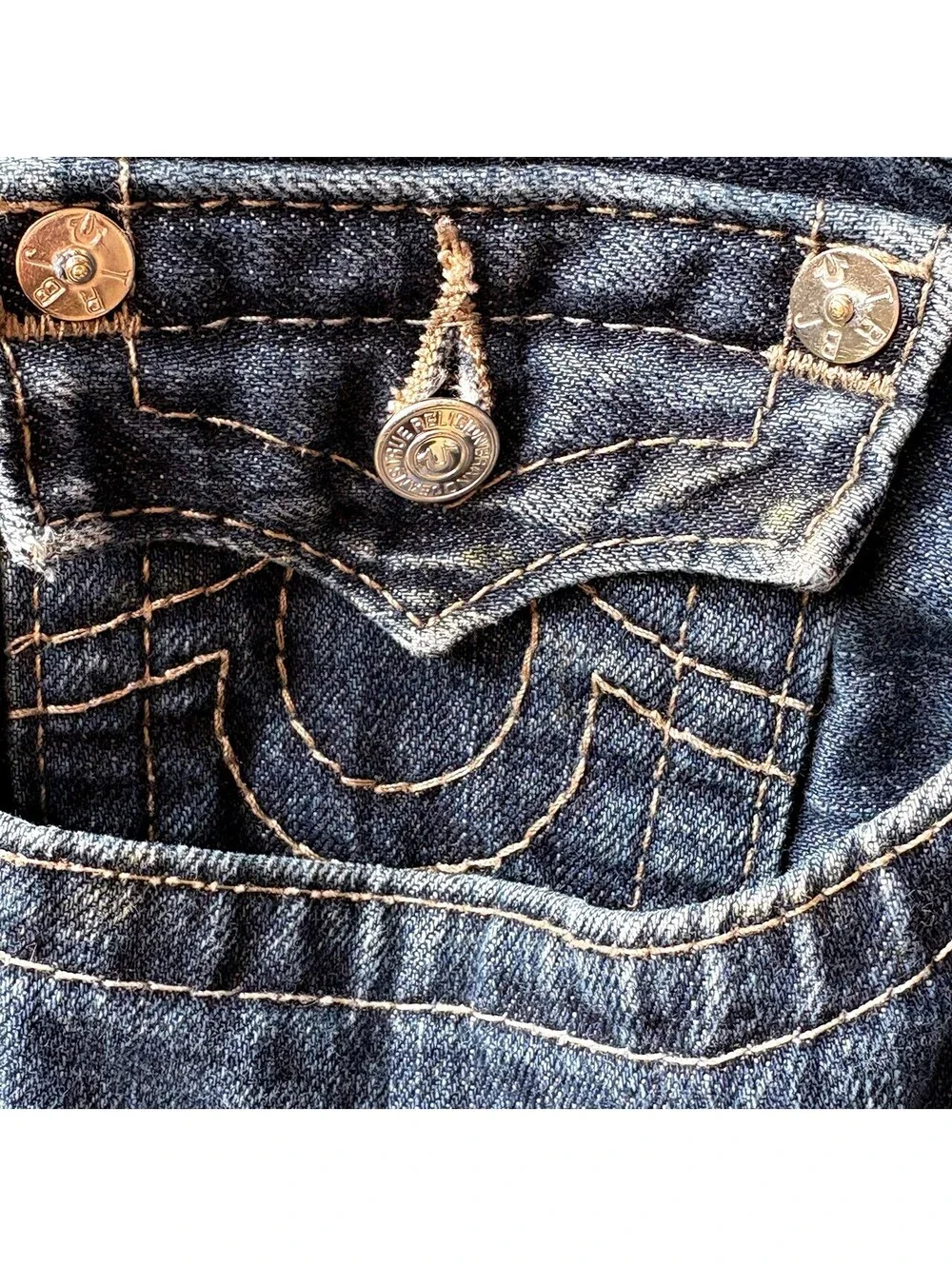 True Religion Men's Boot Cut Jeans Size 36 Made in USA